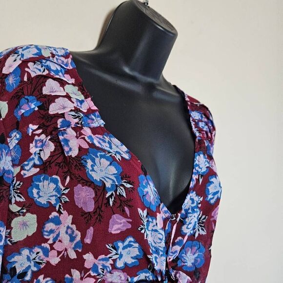 NWT Free People Maybel Blouse in Shiraz - Picture 3 of 9